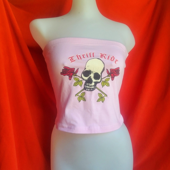 THRILL RIDE VINTAGE TANK TOP PINK SMALL NEW NO TAGS Made In USA - Picture 1 of 8